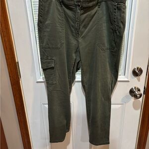 J. Jill Women's Olive Green Ankle Length Pants Size 18